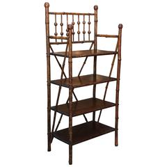 Antique 19th Century English Bamboo Bookstand