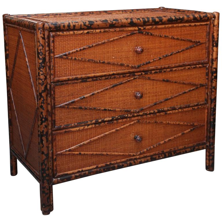 Superb MidCentury Bamboo Dresser at 1stDibs