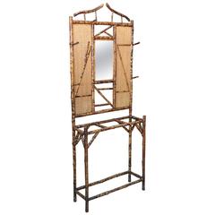 Antique English Bamboo Hall-Stand