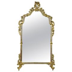 19th Century, Italian Giltwood Mirror