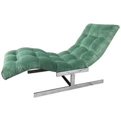Milo Baughman Wave Chaise Lounge 4