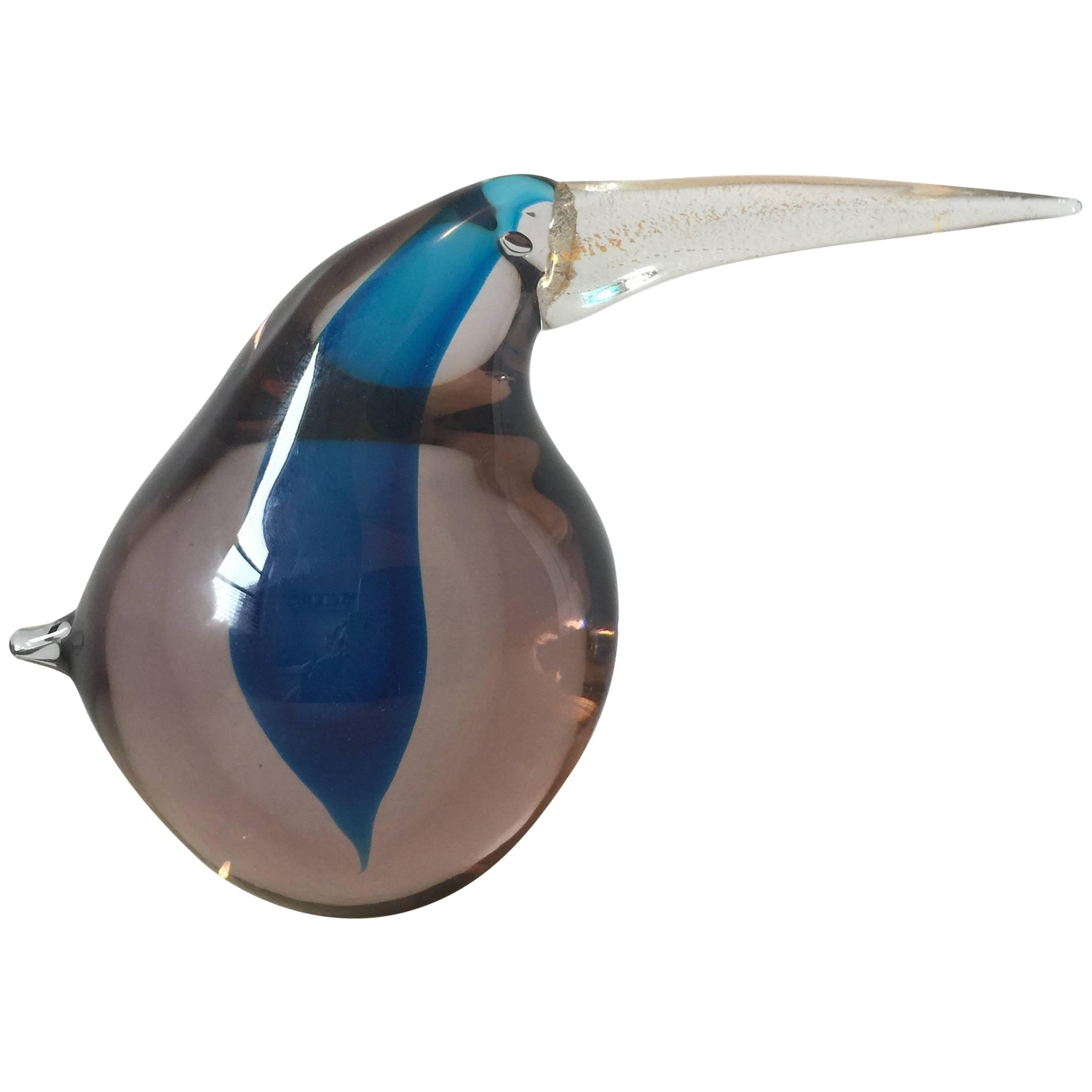 Murano Glass Bird Sculpture