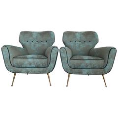 Pair of Italian Armchairs from 1950s 6