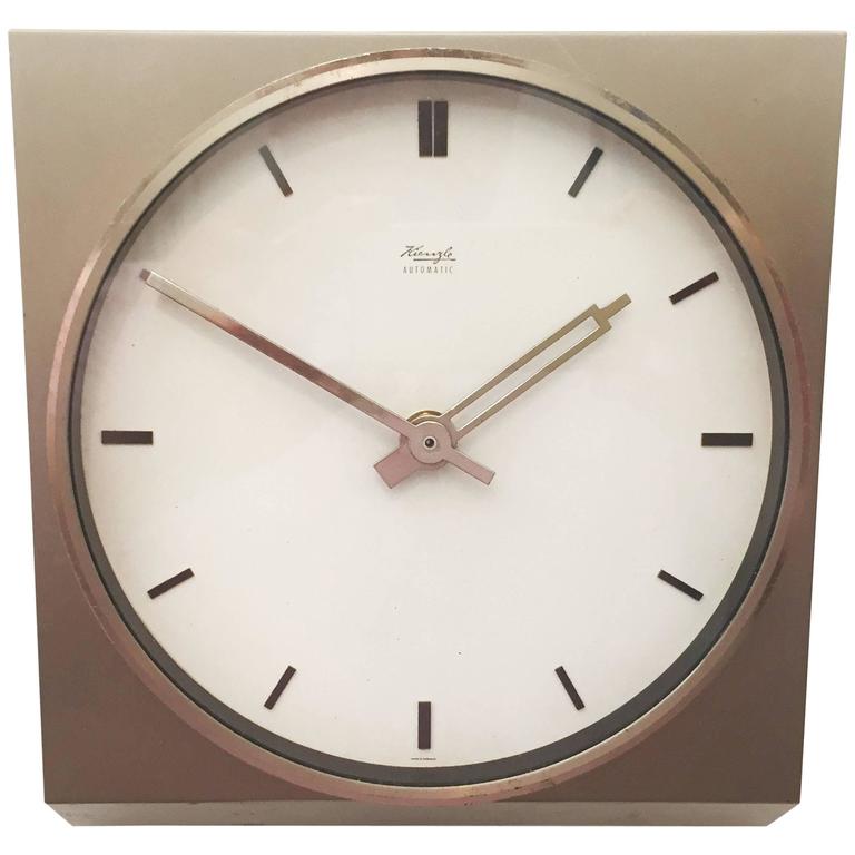 Midcentury Kienzle Wall Clock For Sale at 1stdibs