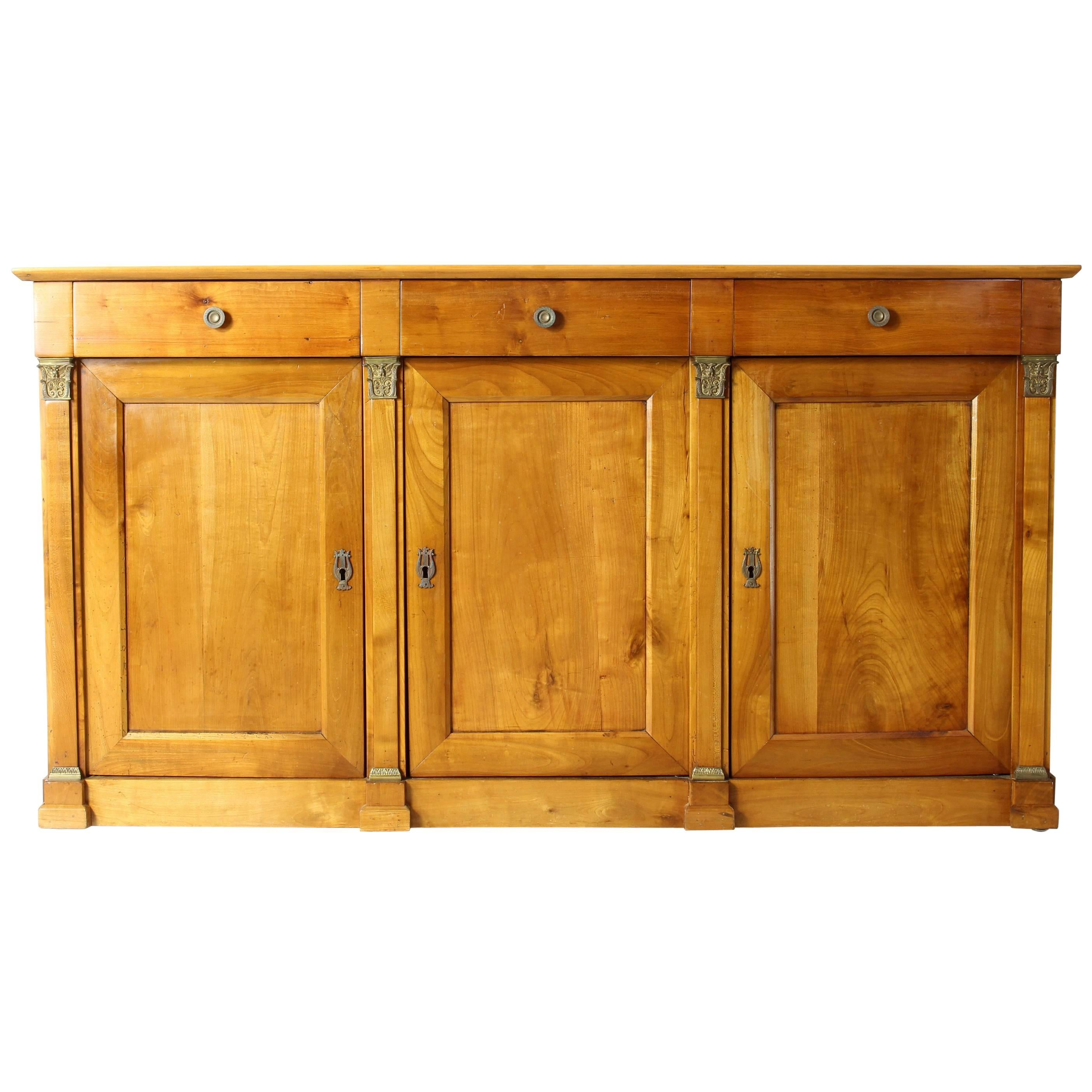 19th Century French Cherrywood Buffet Cabinet