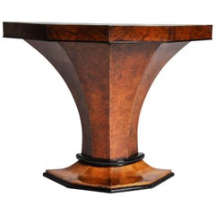 Art Deco Pedestal Console Table