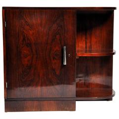 Art Deco Side Cabinet with Shelves