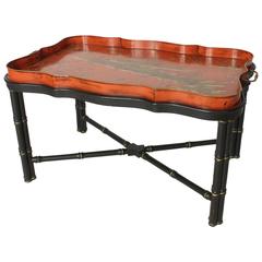 Italian Tole Tray Cocktail Table