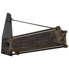 Vintage Industrial Storefront Marquis Metal & Cast Iron Retail Shop Sign 11