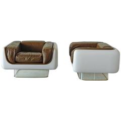 Pair of William Andrus Lounge Chairs for Steelcase