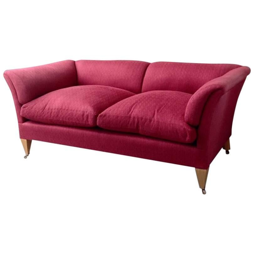 Red Soane Two-Seater Sofa  For Sale