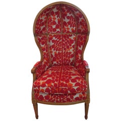 Chaise à capuche de baldaquin française moderne du milieu du siècle dernier