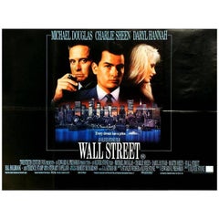 "Wall Street" Film Poster, 1987