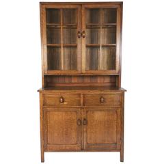 Vintage Mid-20th Century Solid Oak Two-Part Dresser by Heals 