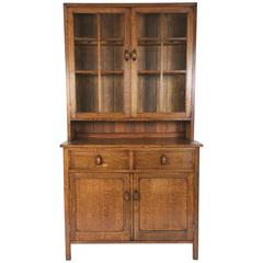 Mid-20th Century Solid Oak Two-Part Dresser by Heals