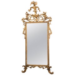 Antique Italian Neoclassical Giltwood Pier Mirror