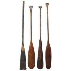 Antique Wooden Oars Collection