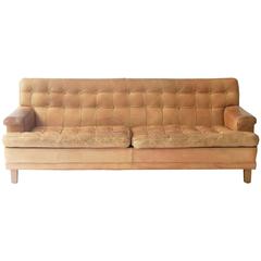 Vintage Arne Norell Merkur Sofa in Cognac Leather by Norell AB in Sweden