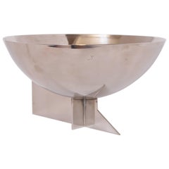 Machine Age Art Deco Signed Desny Silver Plate Centerpiece Bowl