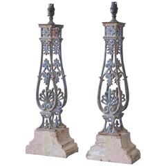 Fine Pair of 19th Century Baluster Table Lamps 3