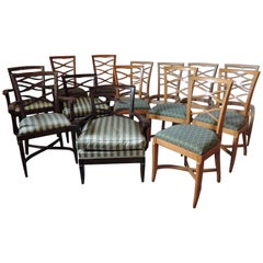 Large Set of French 1950s Side and Armchairs by Collado