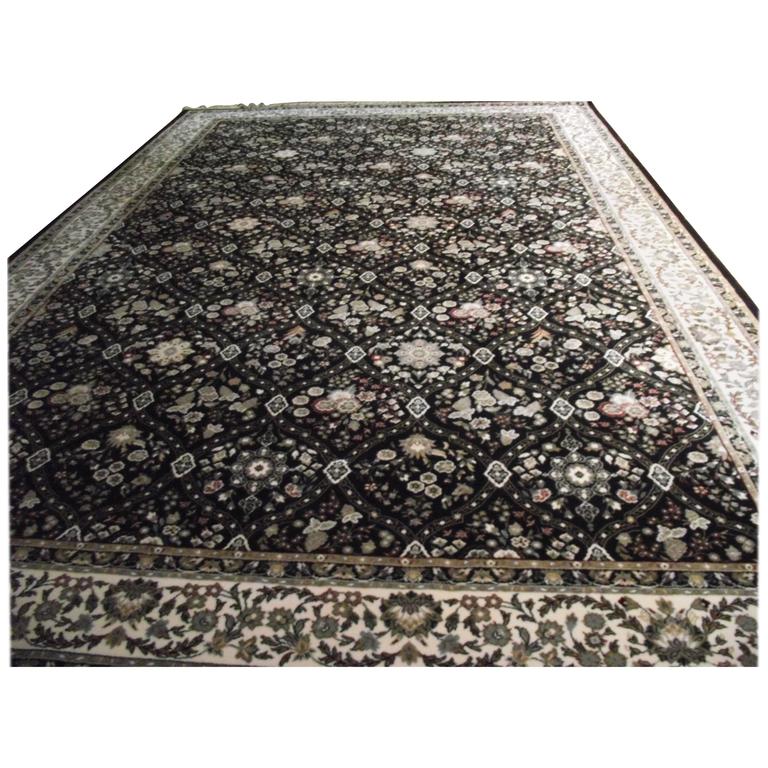 Black Oriental Rug Belgium 100 Worsted Wool For At Black Oriental Rug Belgium 100 Worsted Wool For