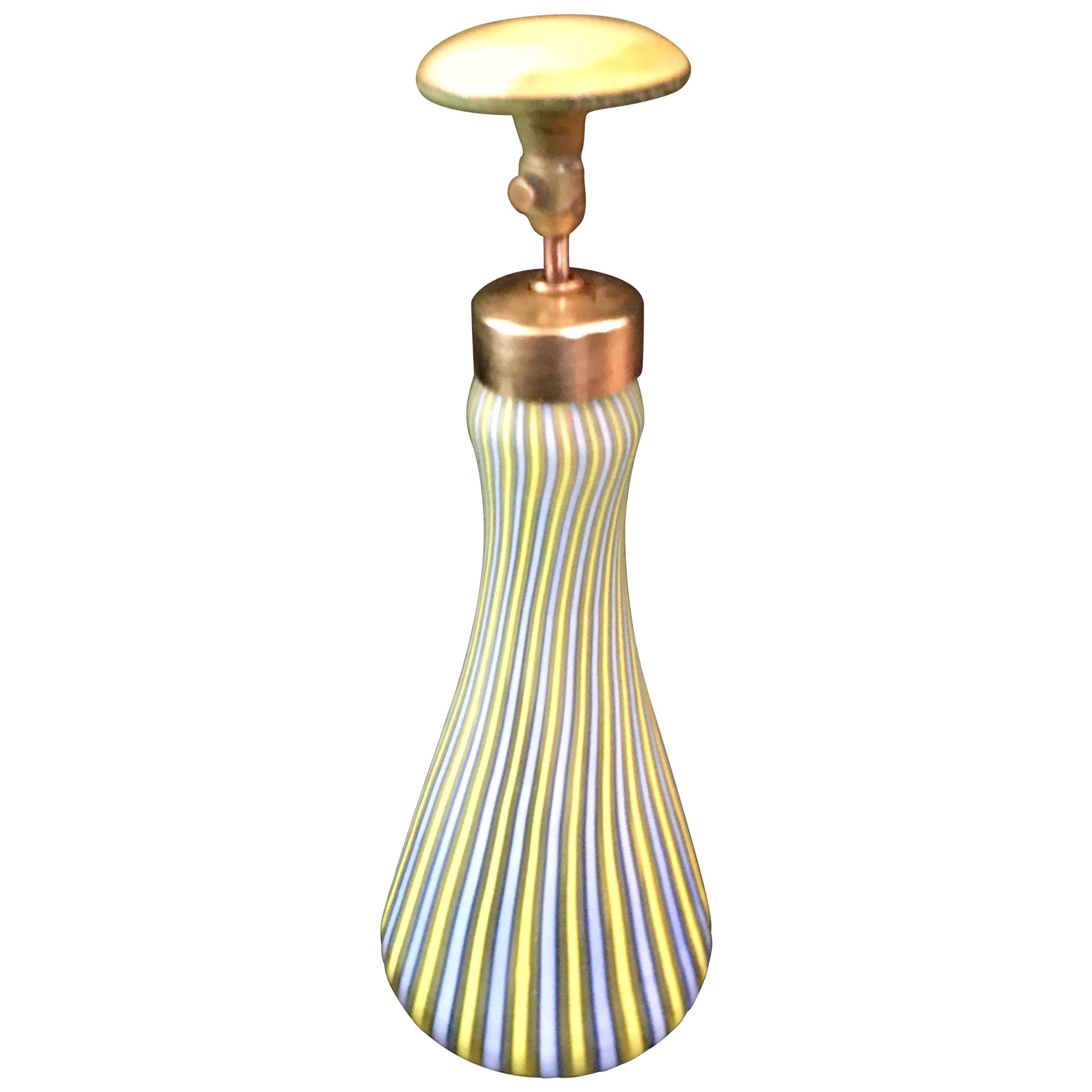 Italian Murano Glass Perfume Bottle / Atomizer
