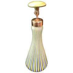 Vintage Italian Murano Glass Perfume Bottle / Atomizer