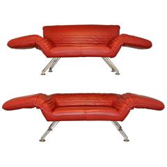 Pair of Swiss De Sede Sofa or Chaise Longue by Winfried Totzek, 1988 7