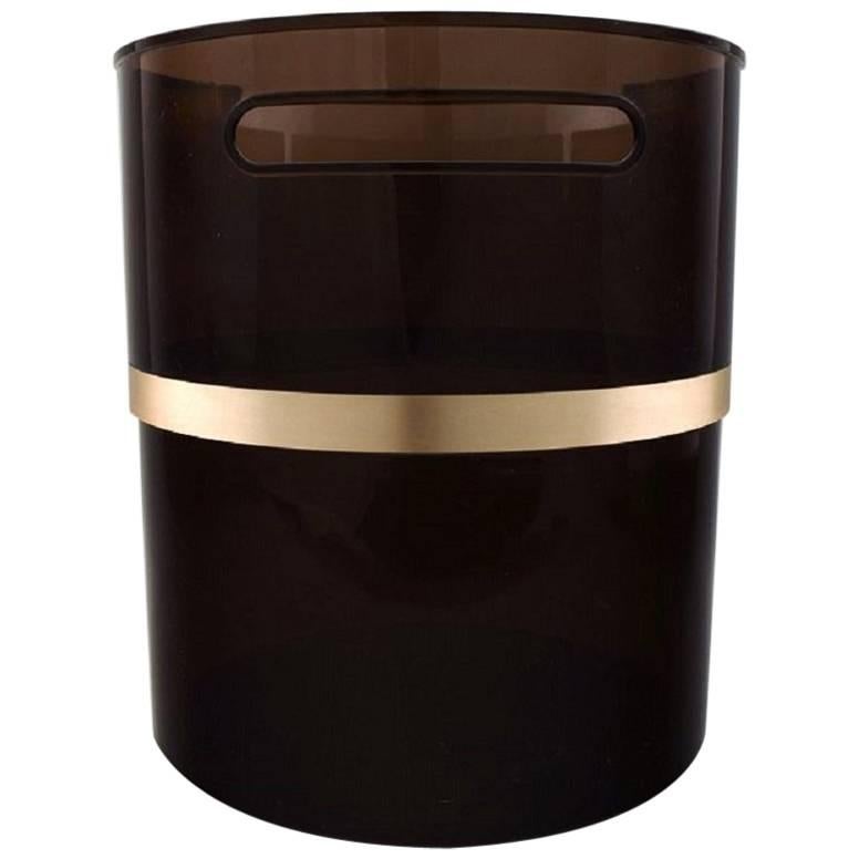 Bo Armstrong for Silver Line, Recycle Bin in Acrylic, Swedish Design, 1980s