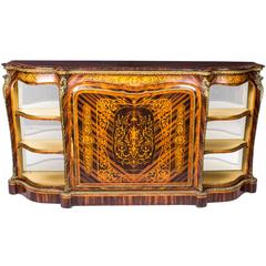 19th Century Victorian Calamander Inlaid Credenza