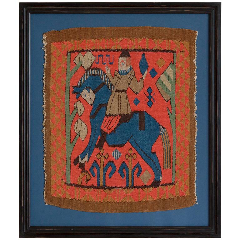 Vintage Woven Wall Hanging For Sale