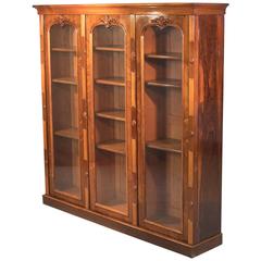 Antique Bookcase, Regency Rosewood Glazed Cabinet, circa 1830
