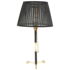 Lamp, Table, Brass with Black Wood Details 4