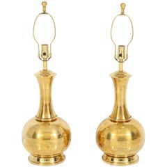 Pair of Brass Lamps