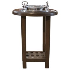 Vintage Aluminum Ship's Porthole Table