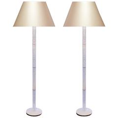 Fine Carved Rock Crystal Quartz Floor Lamp 6