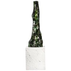 Marble Base Organic Jimmiz Braniz Glass Lamp Lighting Texturized Decoration