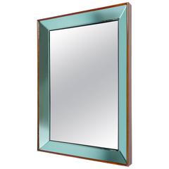 Antiqued Mirror with Walnut Frame, Italy, 1940s 12