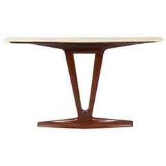 Walnut and Marble Console Attributed to Ico Parisi, Italy, circa 1952 8