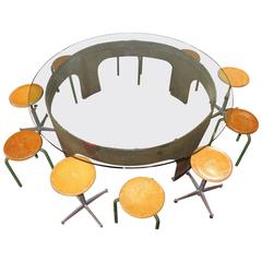 Italian Round Conference Table by Gimo Fero 6
