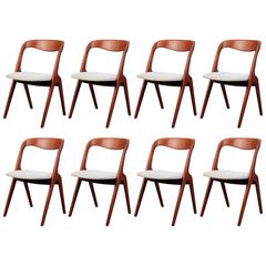 Vintage Danish Vamo Sonderborg Teak Dining Chairs