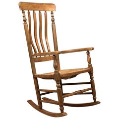 Antique Rocking Chair, Georgian Oak and Ash