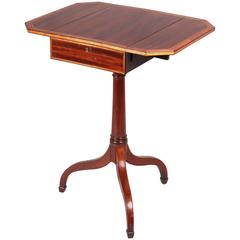 George III Period Mahogany Small Pembroke Work-Table