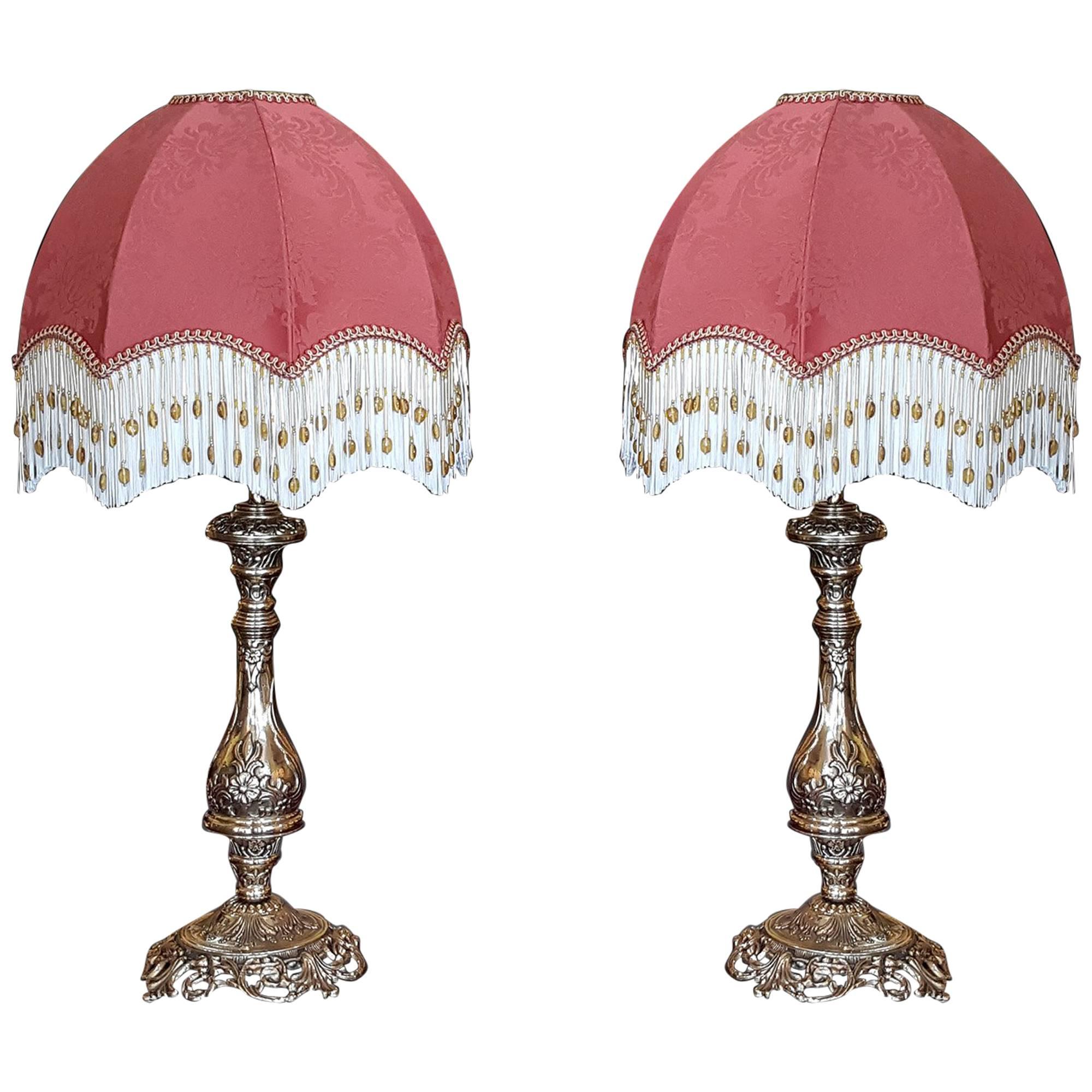 Pair of Brass Table Lamps