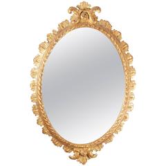 George III Period Carved and Giltwood Mirror