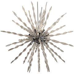 Murano Glass Chandelier Attributed to Fratelli Toso, Italy, 1960s 11