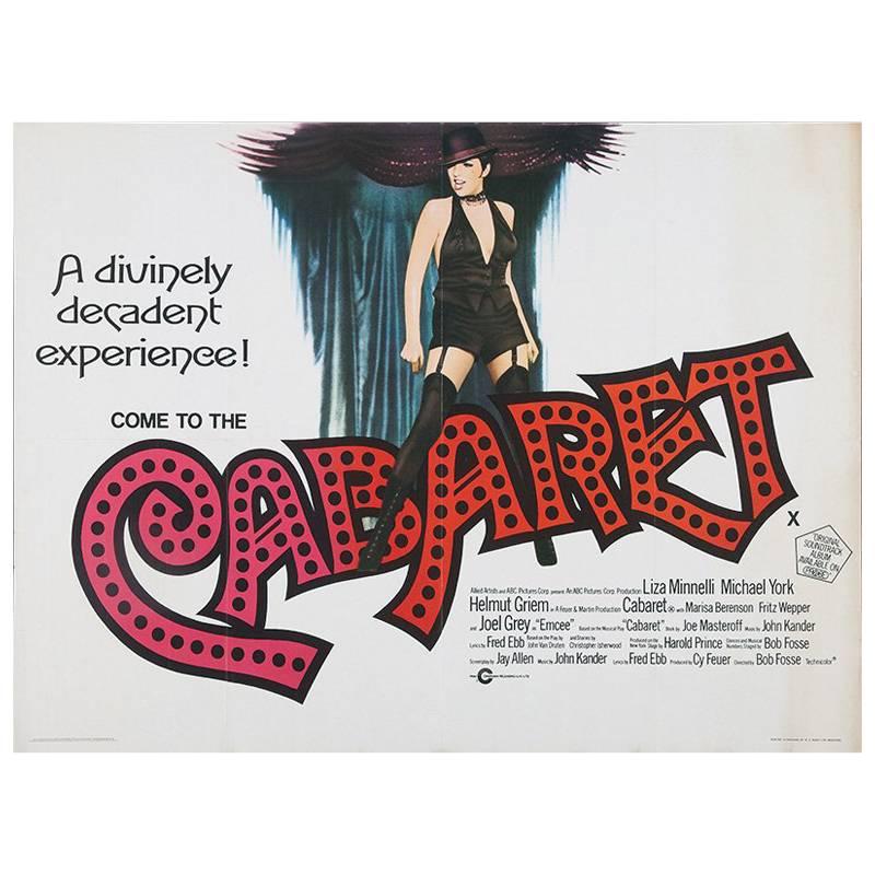 "Cabaret" Film Poster, 1972 For Sale