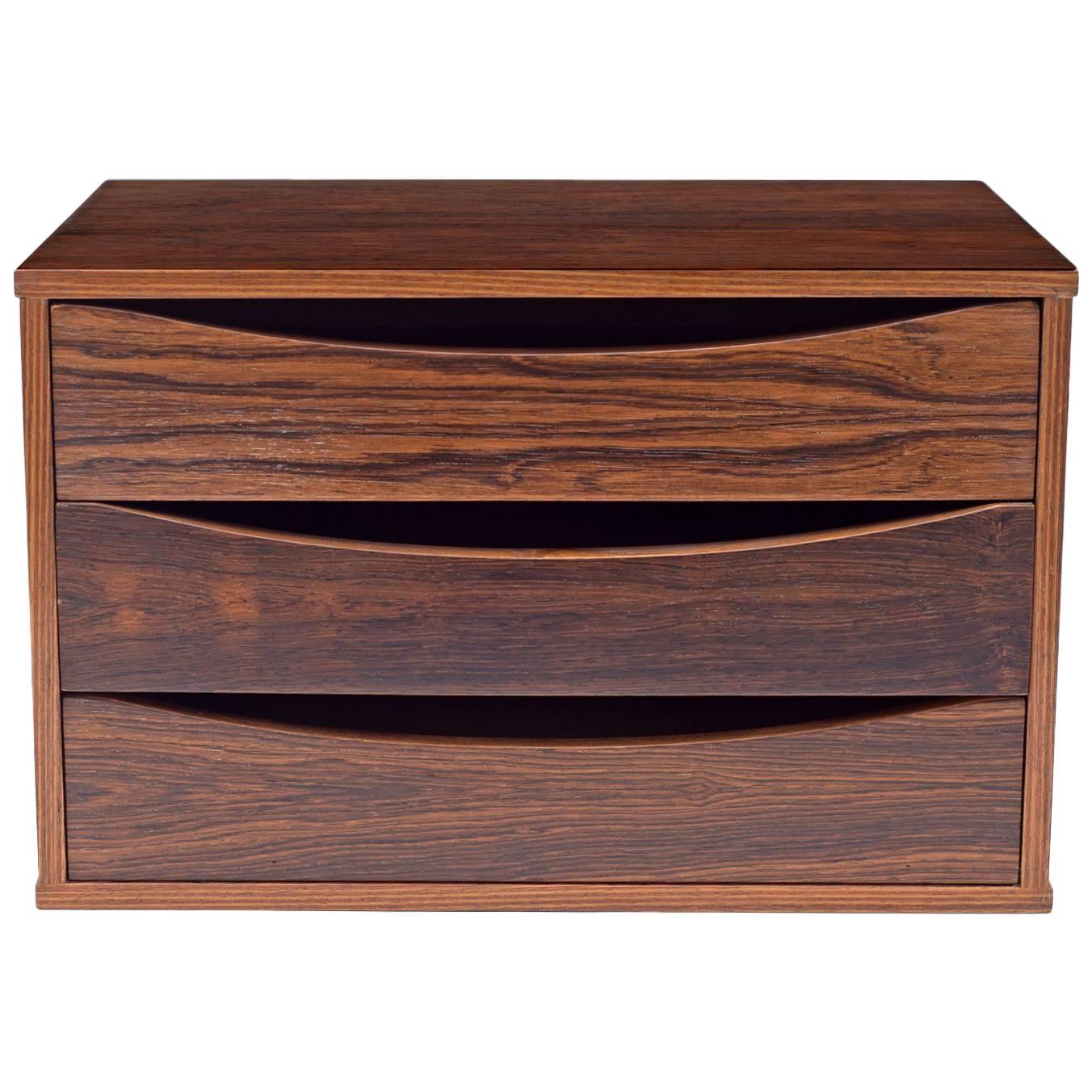 Arne Vodder Rosewood Desk or Dresser Top Organizer, Denmark, 1960s