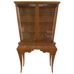 Scandinavian Mid-Century Light Mahogany Display or Vitrine Cabinet 9